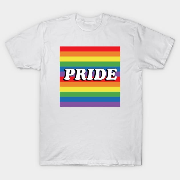 Retro Pride - LGBTQ Pride Flag T-Shirt by socialdilemma